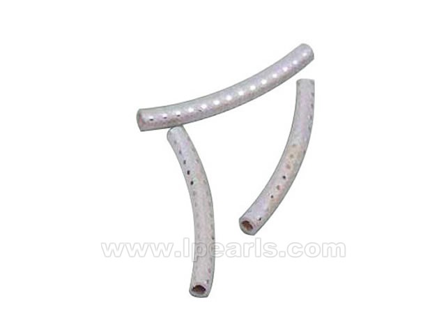10pcs dazzling 2*20mm 925 sterling silver hollow tube