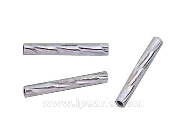 10pcs 2*15mm 925 sterling silver hollow tube