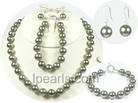 10mm olive shell pearl set