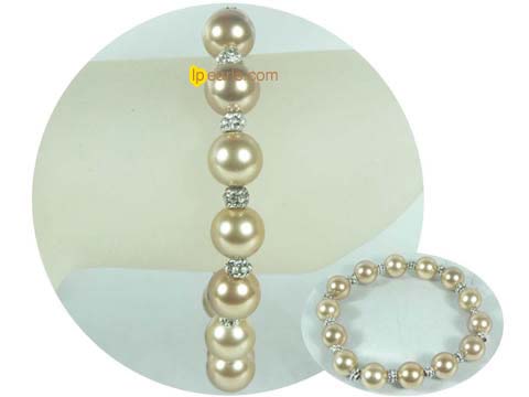 10mm shell pearls jewelry bracelet