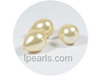 5PCS 14*20mm pink tear-drop shell pearl beads