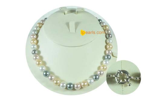 dicount colorful shell pearl necklace from China